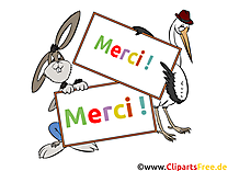 Cigogne lapin clipart - Merci dessins gratuits