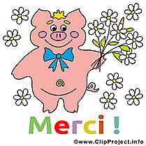 Cochon dessins gratuits - Merci clipart