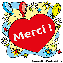 Coeur illustration gratuite - Merci clipart