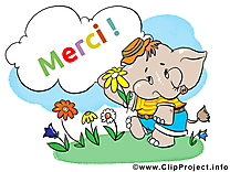 Éléphant clip art gratuit - Merci dessin