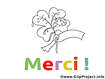 Fleur clipart à colorier - Merci dessins gratuits