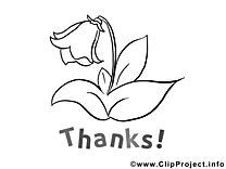 Fleur clipart à colorier - Merci images