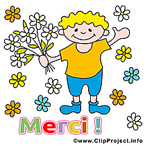 Garçon image gratuite – Merci clipart