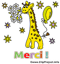 Girafe image gratuite - Merci illustration