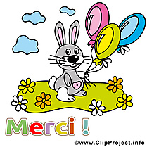 Lapin clip art gratuit - Merci dessin