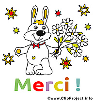 Lapin merci image à télécharger gratuite