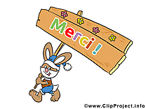 Lapin merci image à télécharger gratuite