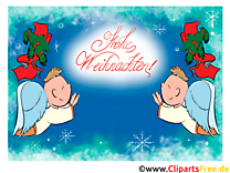 Carte virtuelle Joyeux Noël Clip Art gratuite