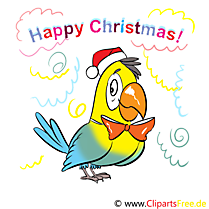 Happy Christmas Cartes de Voeux, Cliparts