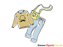 Pull-over jean clipart dessins gratuits