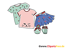 Vêtements petit fille clipart gratuit images