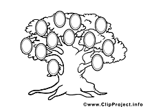 Illustration gratuite arbre généalogique clipart