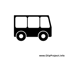 Bus image gratuite - Noir et blanc illustration