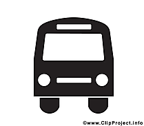 Bus image gratuite – Noir et blanc clipart