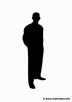 Businessman silhouette