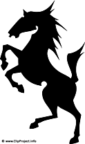 Cheval sihouette clip art webimage noir et blanc