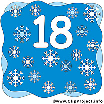 18 flocons nombre image à télécharger gratuite