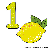 1 citron image à télécharger - Nombre clipart