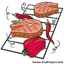 Barbecue clip arts gratuits - Nourriture illustrations