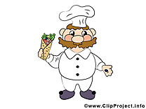 Clip art gratuit cuisinier Nourriture dessin