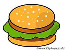 Hamburger dessin - Nourriture cliparts à télécharger