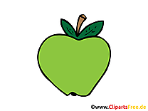 Pomme verte dessin gratuit - Nourriture image