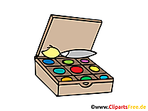 Boîte de peinture dessin gratuit clip arts