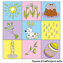 Décoration clip art – Pâques gratuite