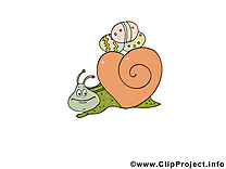 Escargot illustration - Pâques images