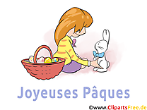 Femme lapin clipart gratuit - Pâques images