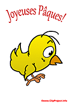 Joyeuses Paques poussin clipart telecharger gratuit