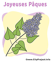 Lilas illustration - Pâques images