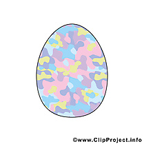 Oeuf clip art Pâques gratuite