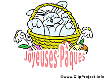 Panier clipart - Pâques dessins gratuits