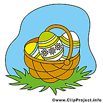 Panier dessins gratuits - Pâques clipart