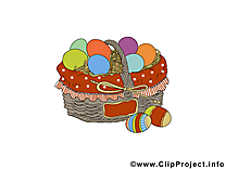 Panier image gratuite – Pâques clipart