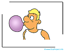 Chewing-gum maternelle illustration gratuite