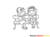 Copines images à imprimer – Maternelle clipart gratuit