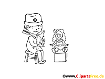 Médecin image à imprimer – Maternelle clipart