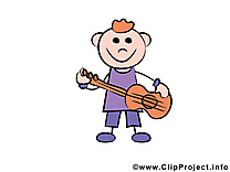 Musicien image gratuite – Bonhomme clipart