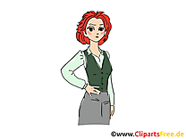 Enseignante clip arts gratuits - Femme illustrations