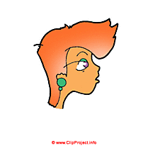 Femme cheveux rouges images gratuites