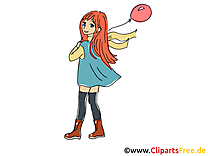 Manga clipart gratuit - Fille dessins gratuits