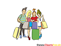 Shopping dessins gratuits - Gens clipart gratuit 