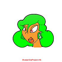Verts cheveux femmes images gratuites