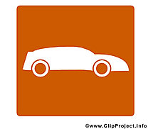 Voiture de sport clip art - Pictogramme  dessin