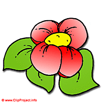 Fleur rouge image clipart gratuit