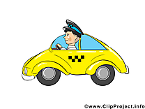 Chauffeur de taxi clipart gratuit - Métier dessins gratuits