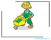 Jardinier clip art gratuit - Profession dessin