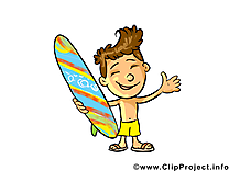Surfeur profession dessin gratuit à télécharger